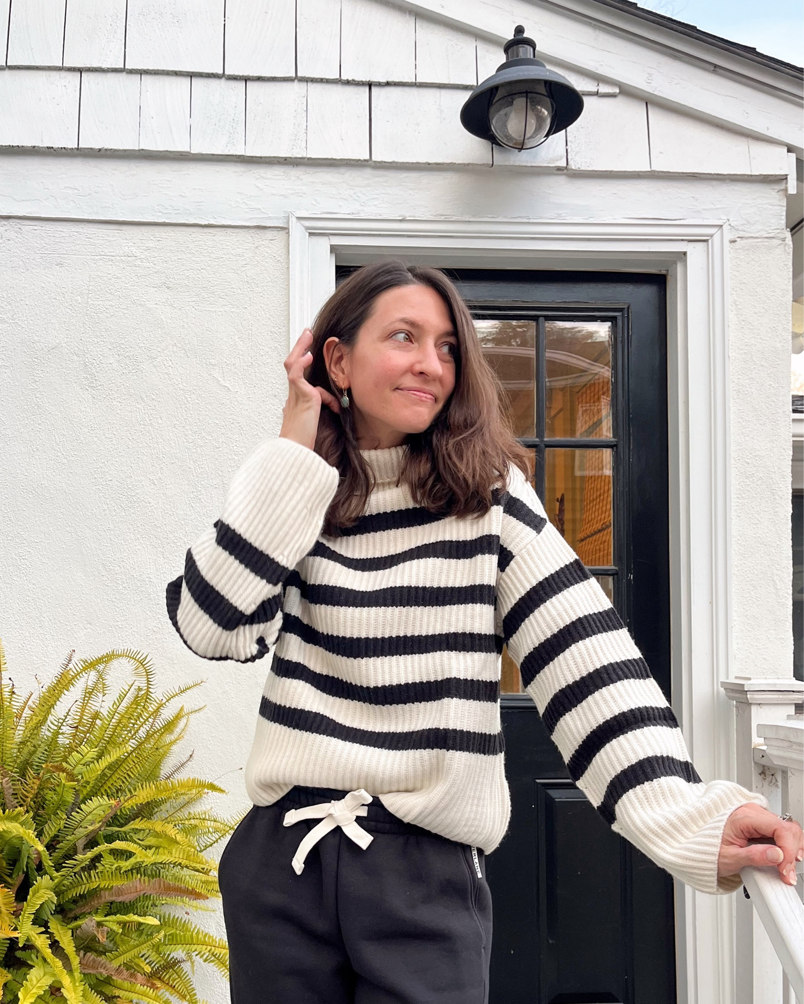 I love a classic striped sweater and this one feels extra cozy with the funnel neck & wide sleeves. PSA: it’s on sale today! I hope you had a great weekend!

#LTKSeasonal #LTKGiftGuide #LTKsalealert