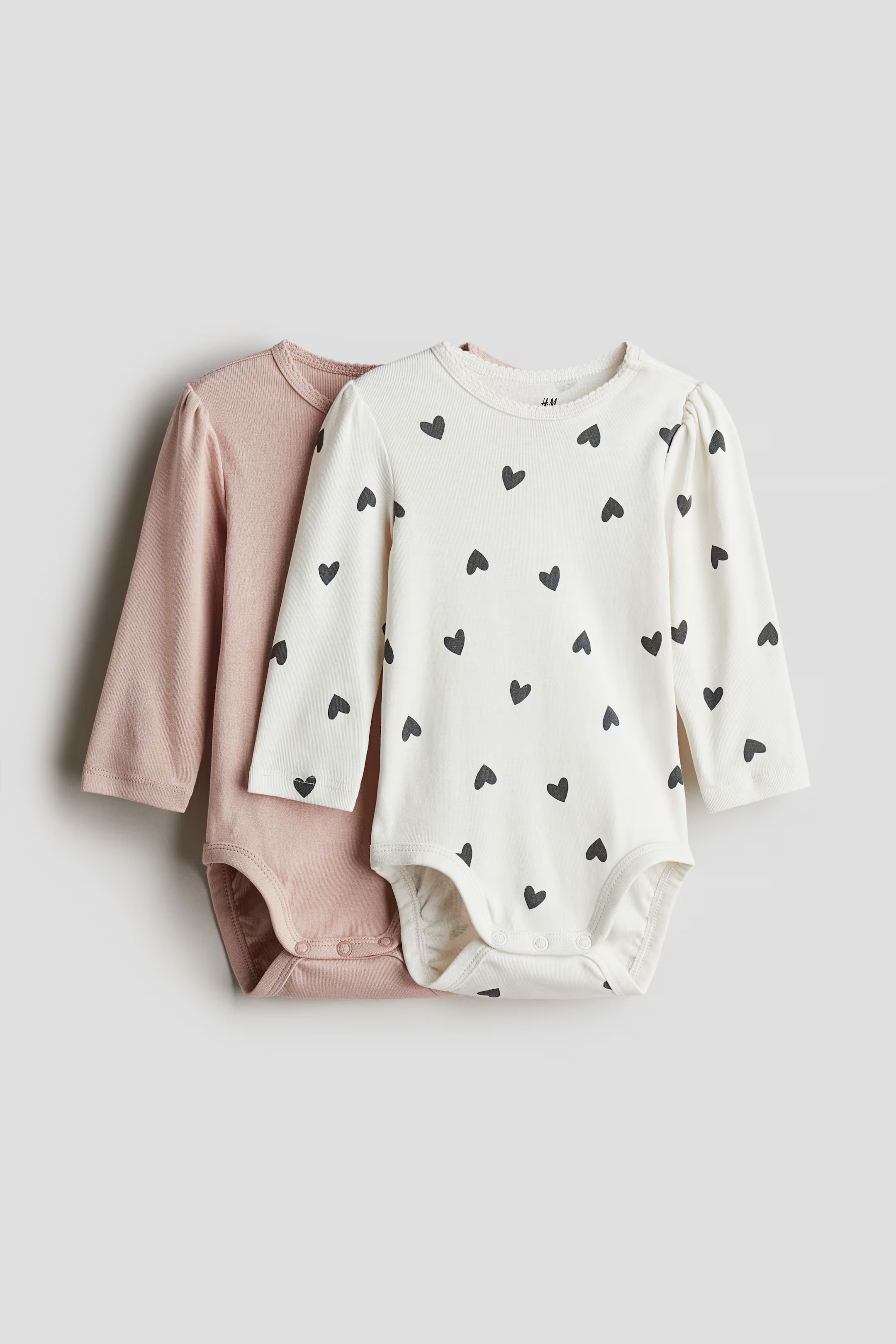 2-pack Long-sleeved Bodysuits | H&M (US + CA)