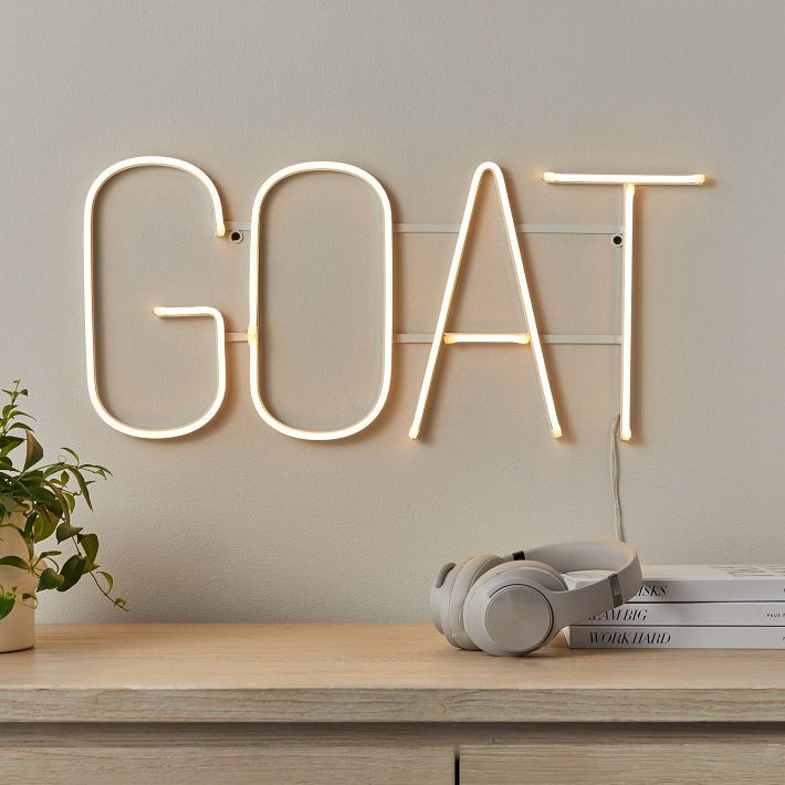 GOAT Neon Light | Pottery Barn Teen