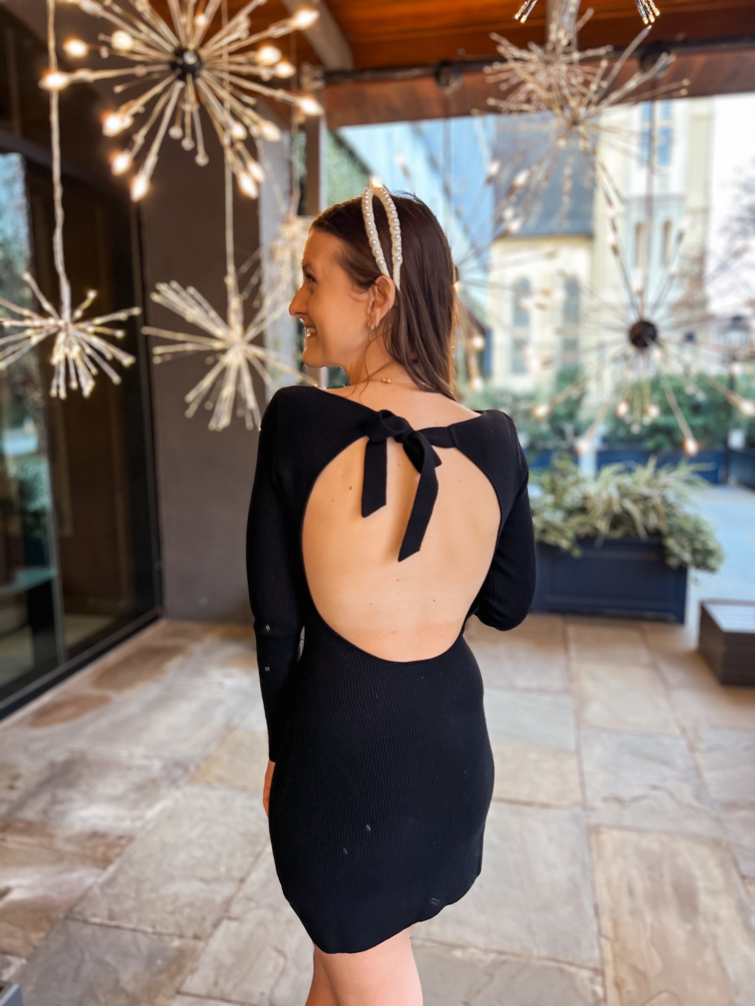 the most perfect little black dress for this holiday season! It has the most gorgeous open back with the cutest bow detail! I am wearing my normal size, small! 

#LTKgrwm #LTKGiftGuide #LTKHoliday