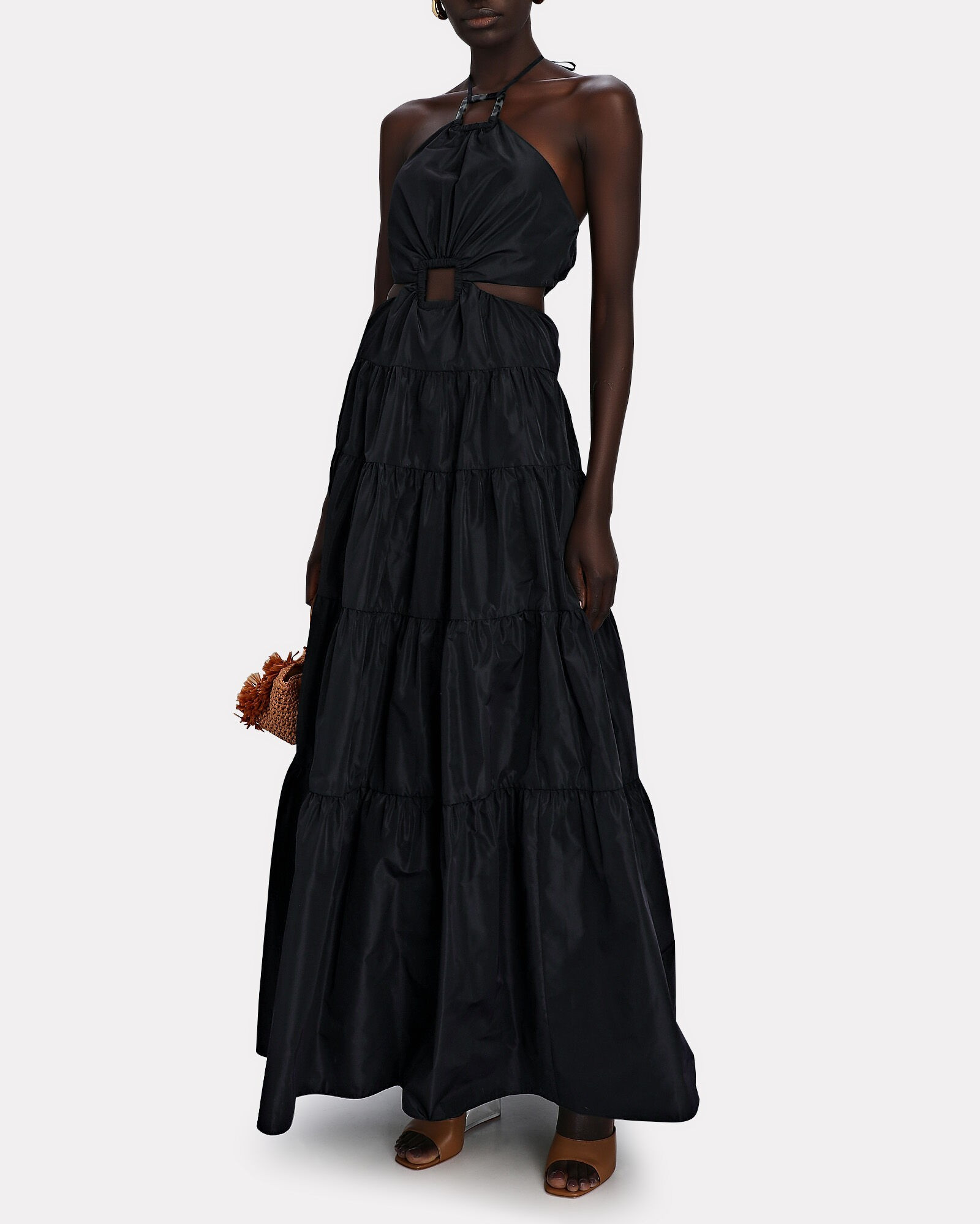 Dome Taffeta Cut-Out Maxi Dress | INTERMIX