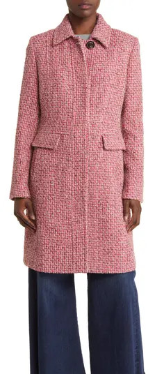 Longline Tweed Coat | Nordstrom