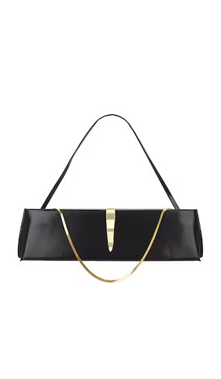 Ruth Mini Shoulder Bag in Black & Gold | Revolve Clothing (Global)