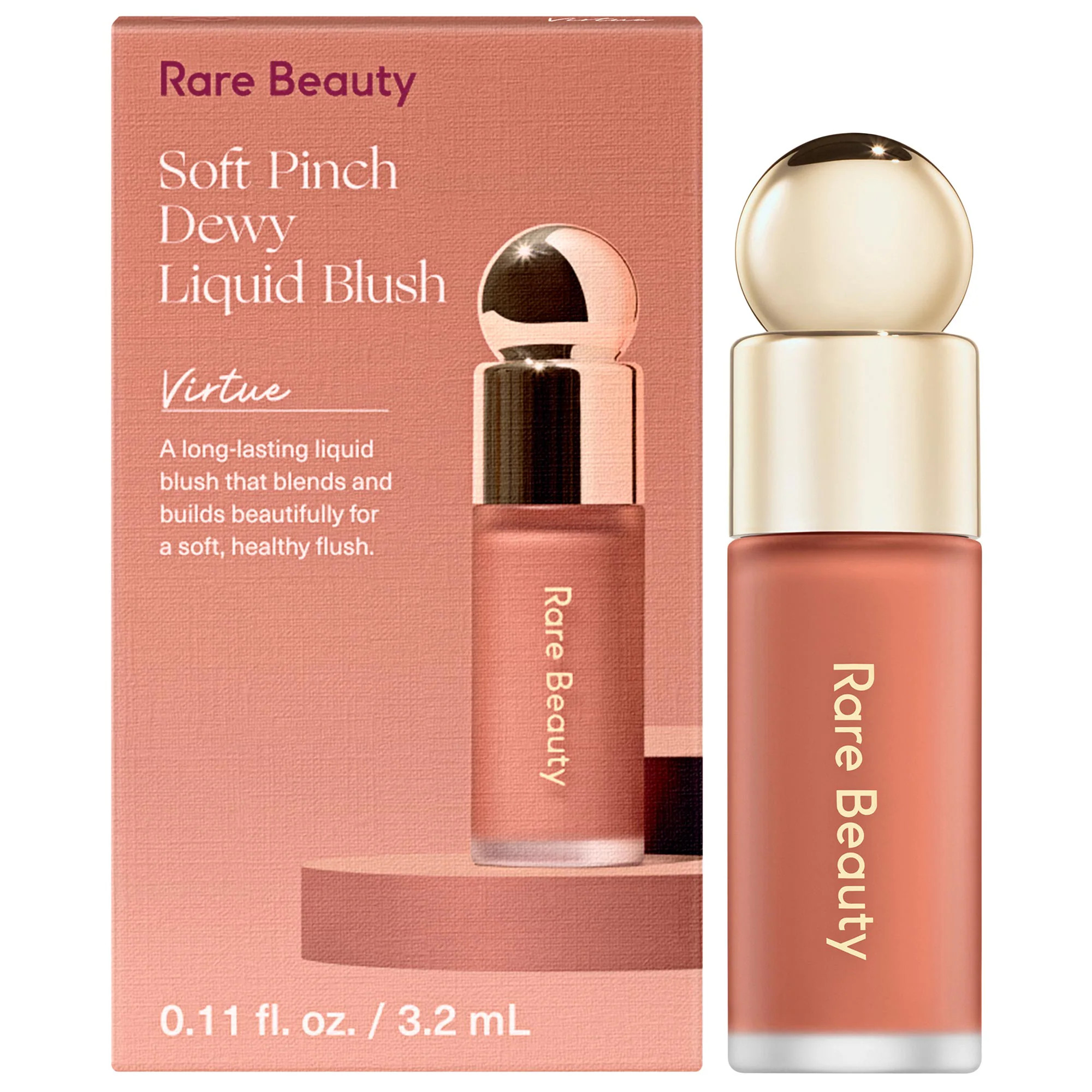 Rare Beauty by Selena Gomez Mini Soft Pinch Liquid Blush Virtue 0.11 oz / 3.2 mL | Sephora (US)