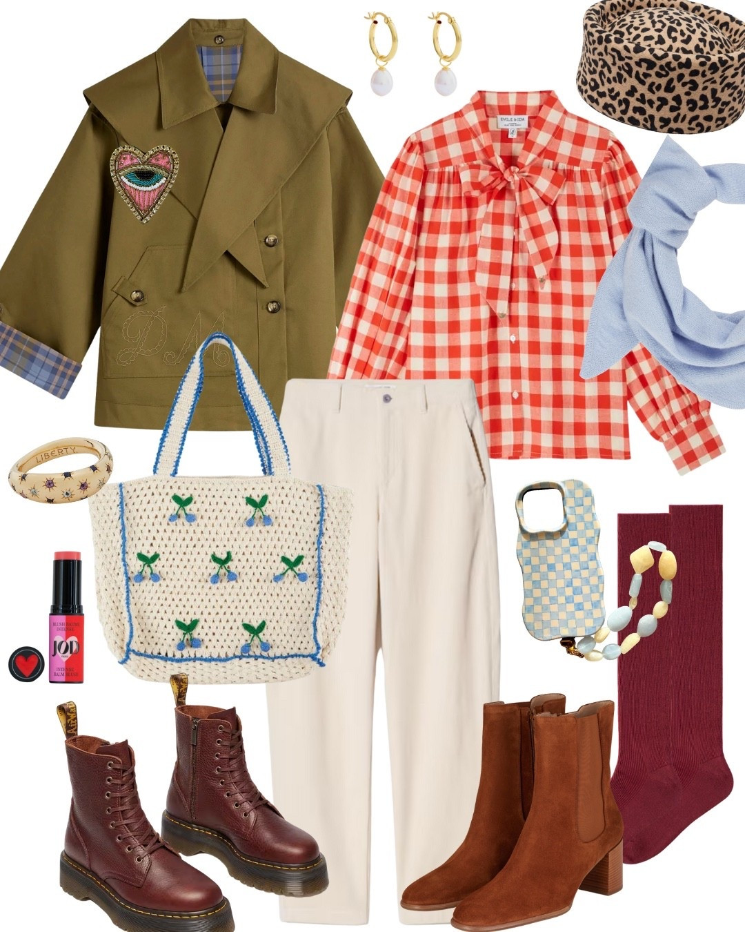 Mix & Match, ein kleines bisschen Frühling, Kurztrench mit Schal und definitiv ein Outfit, das gute Laune macht. #schluppenbluse #damsonmadder #dopaminedressing

#LTKspring #LTKwinter #LTKFashionMonth