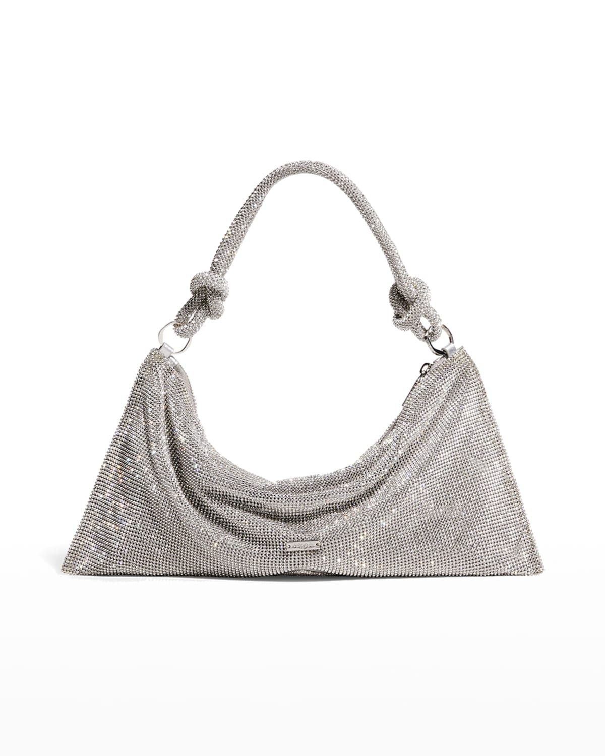 Hera Knotted Rhinestone Mini Shoulder Bag | Neiman Marcus