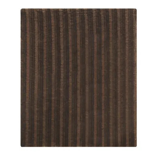 C&F Home Brown Striped Fur Accent Throw Blanket 50" x 60" at Nordstrom | Nordstrom