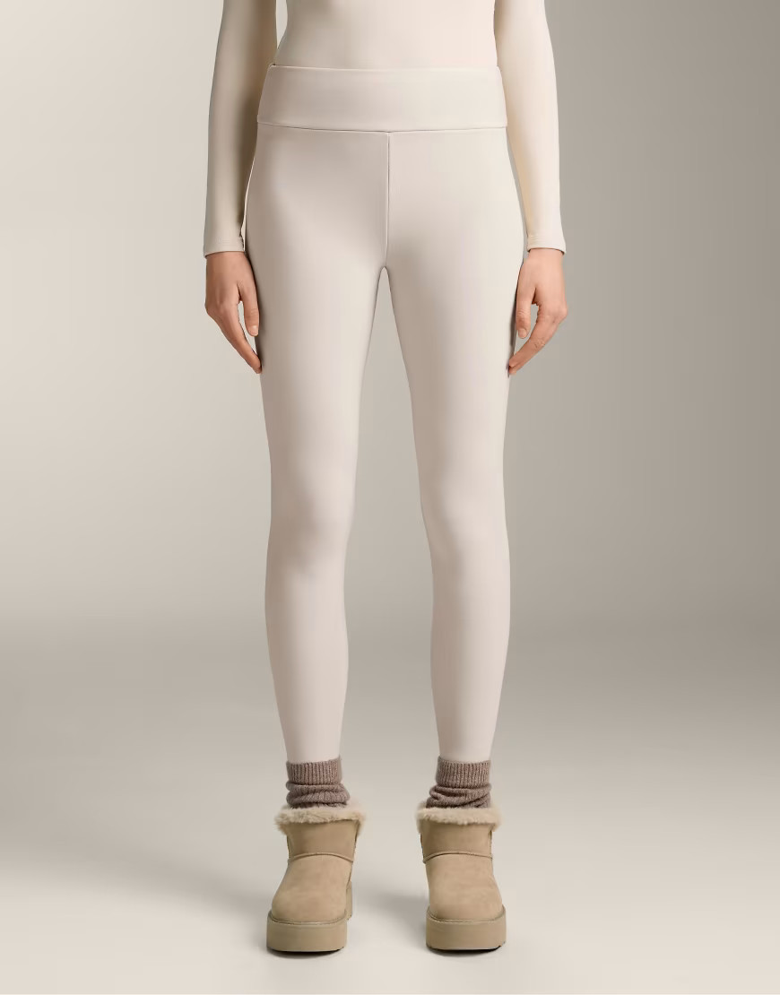 OYSHO – Nahtlose, ultrawarme, knöchellange Leggings in Hellrosa mit hohem Bund, 70 cm Schrittlänge | ASOS (Global)
