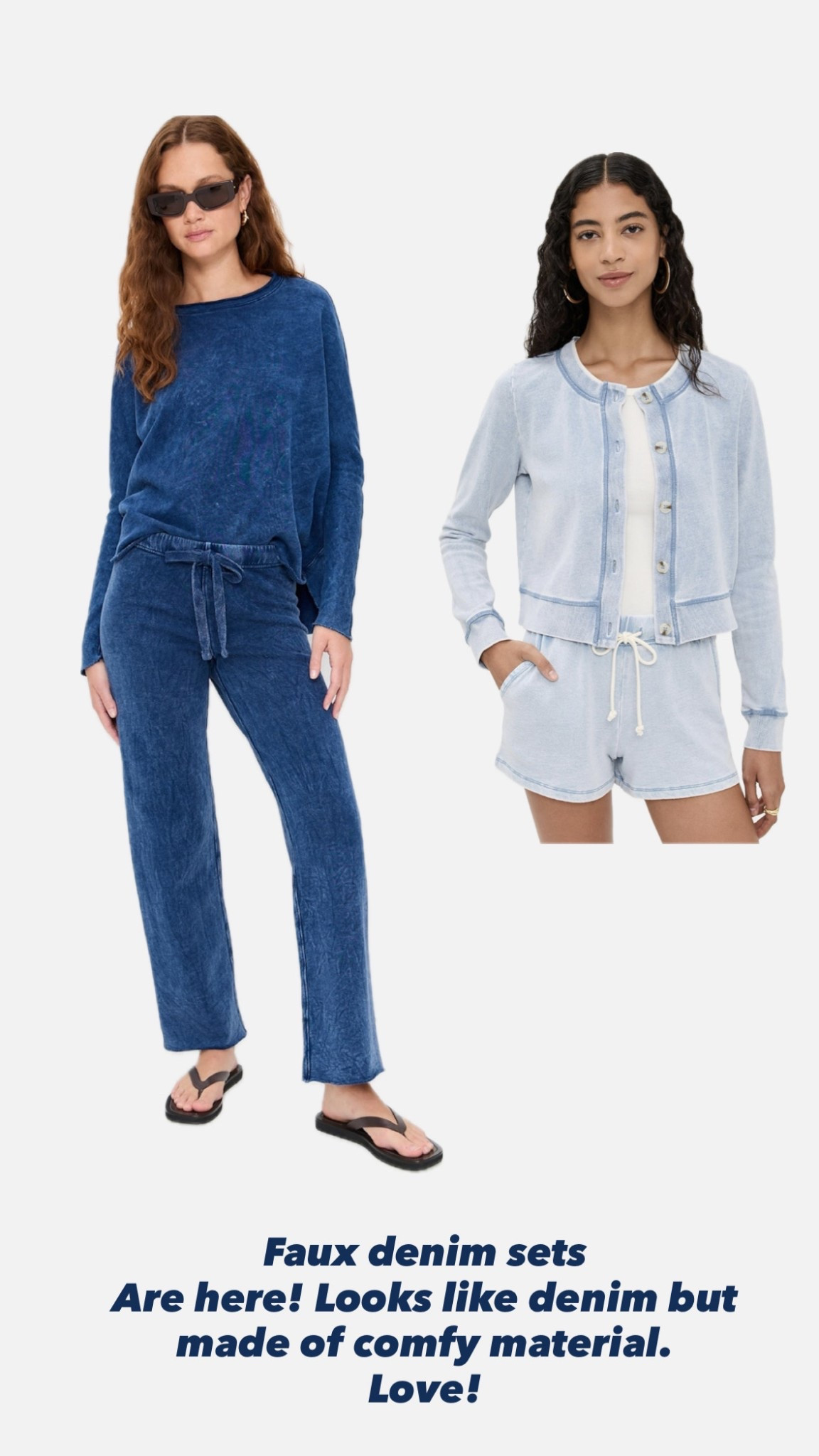 The faux denim sets you need this season — daily edit cover from Found by Em