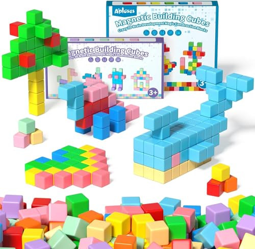 Apluses 74PCS Magnetic Blocks, Classroom Must Have Creative Learning Kids Toys | Preschool Montessori Sensory Autism Magnet Toys for Boys and Girls Ages 3 4 5 6 | Amazon (US)