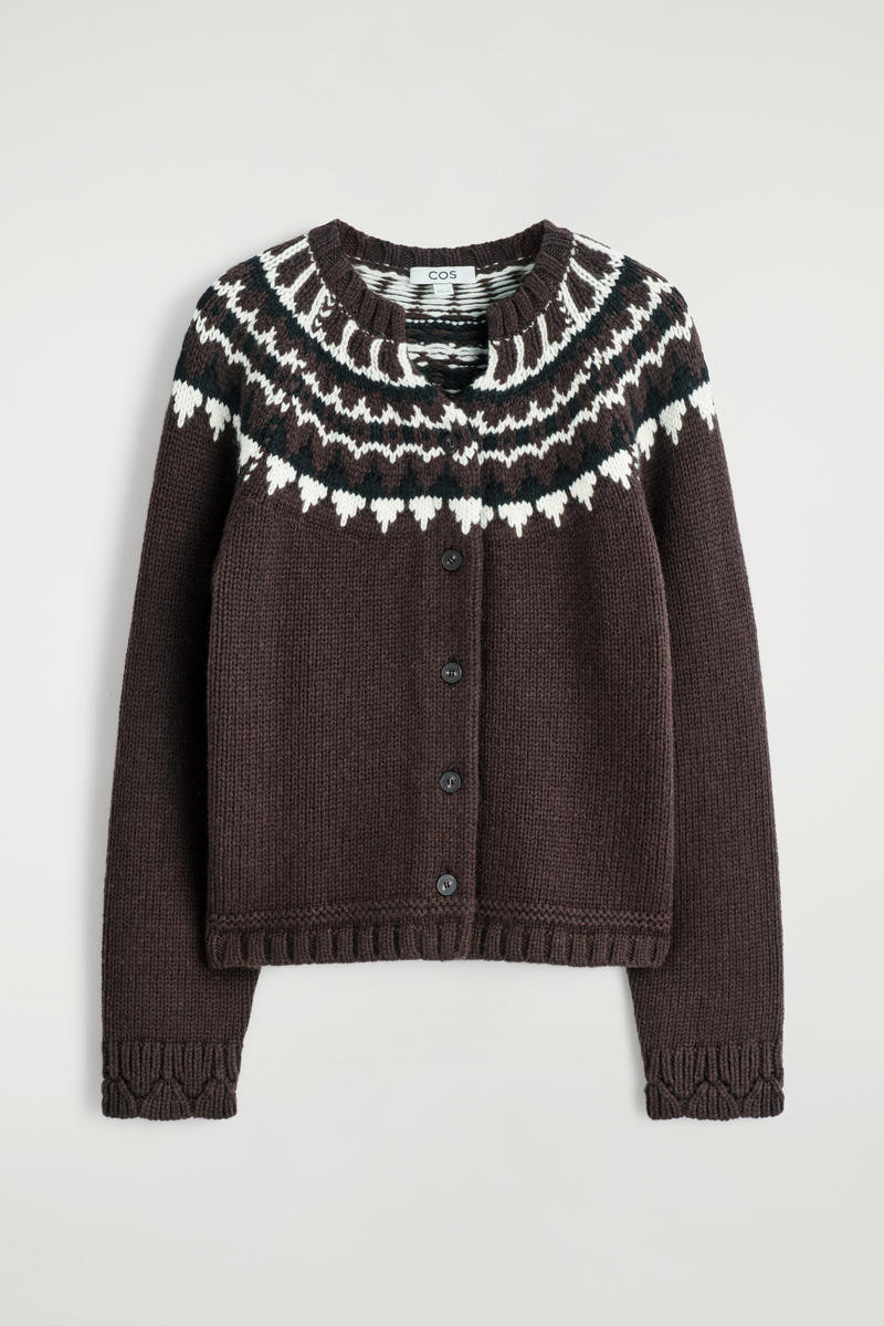 Fair Isle Wool-Cashmere Cardigan | COS UK