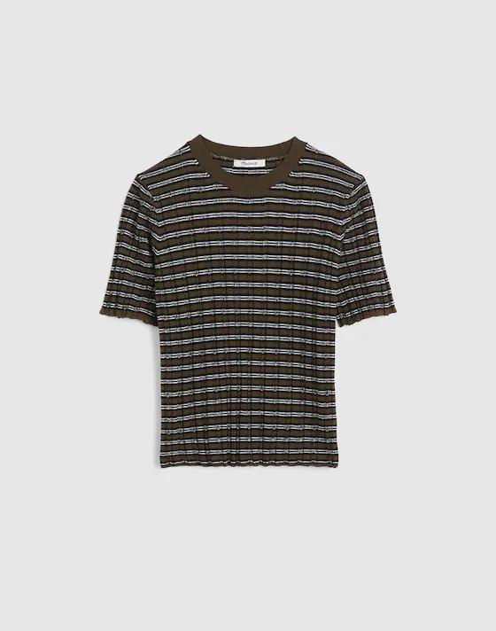 Crewneck Sweater Tee in Merino Wool-Silk Blend | Madewell