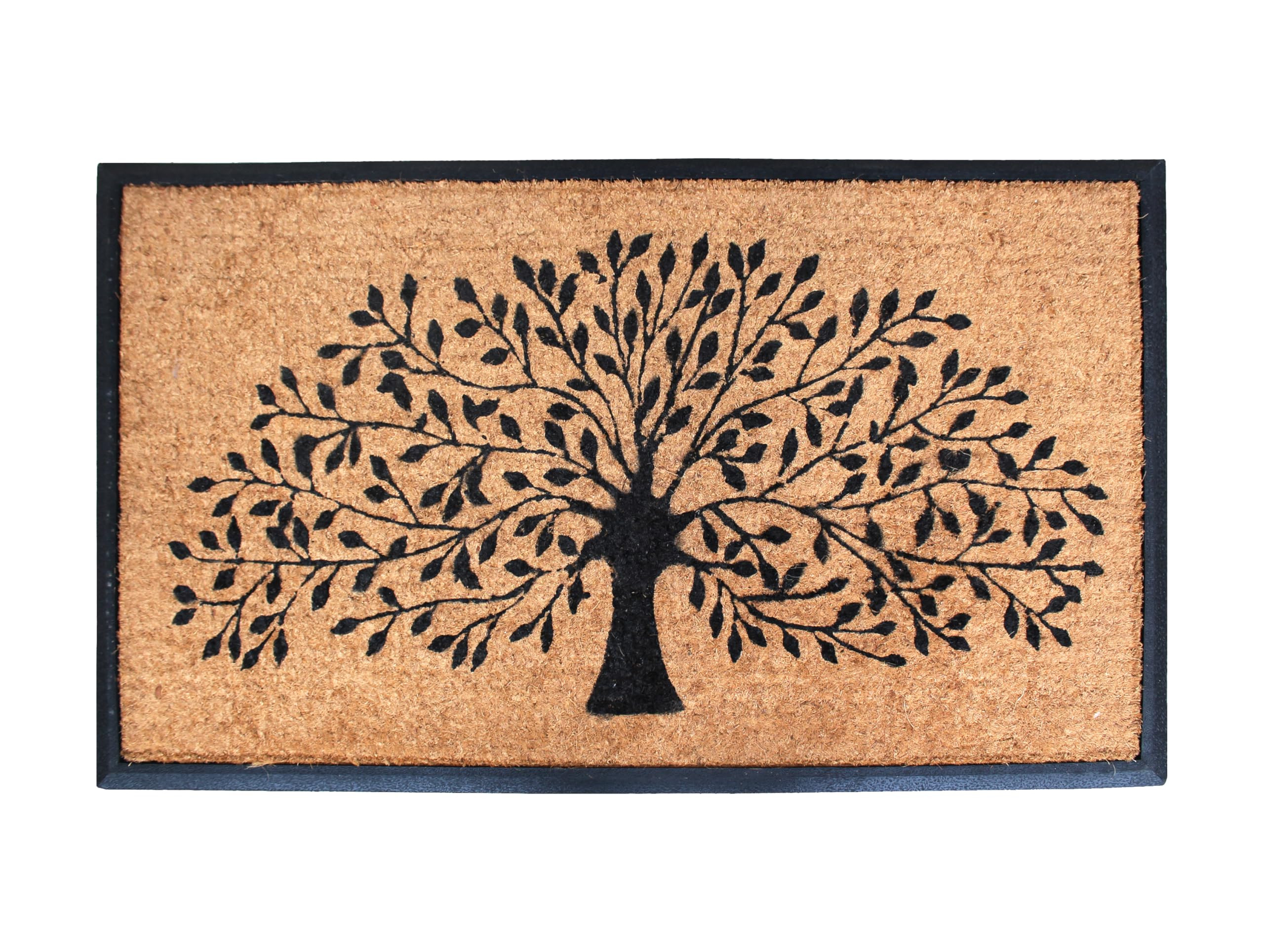 A1 Home Collections Doormat, Natural Coir Flocked, 30x48, Heavy Duty, Thin Profile, Easy to Clean... | Amazon (US)