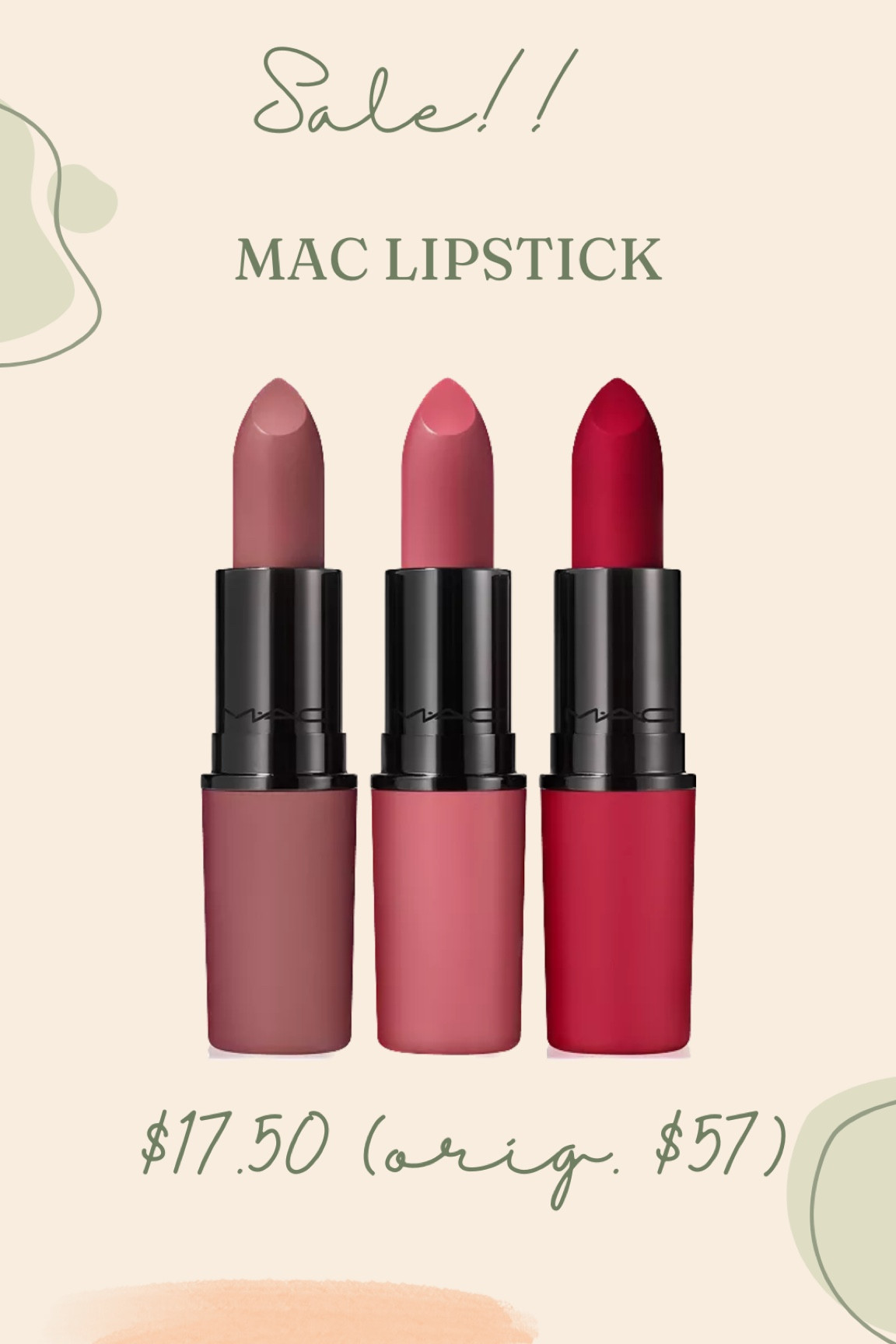 This 3 piece Mac Lipstick set is a perfect gift for the makeup lover in your life. It’s currently on sale for a limited time for under $50! Right now it’s available for just $17.50

#LTKsalealert #LTKunder50 #LTKGiftGuide