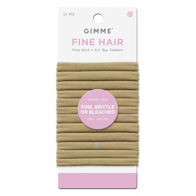 Gimme Beauty Fine Hair Tie Bands - 12ct | Target