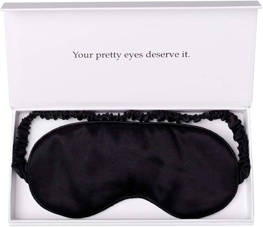Silk Sleep Mask Light Blocking Luxury 100% Mulberry 19mm Silk Eye Mask Eye Cover Blindfold Ultra ... | Amazon (US)