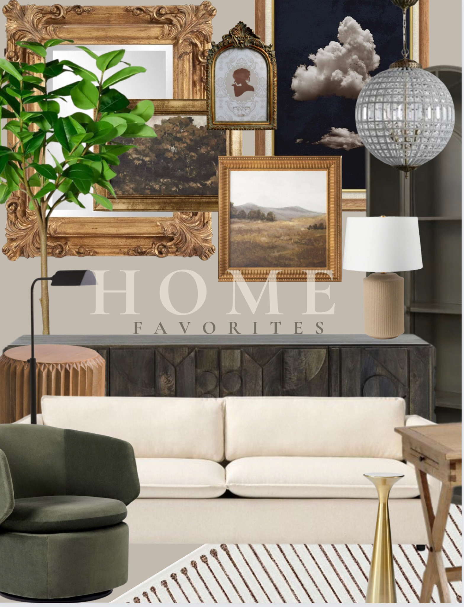Getting my place together finally with moody yet cozy colors and textures. #moderninterior #interiordesign  #interior #decor #goldframes #westelm #whitecouch #faketree #moderndecor #homedecor 

#LTKhome #LTKsalealert #LTKstyletip