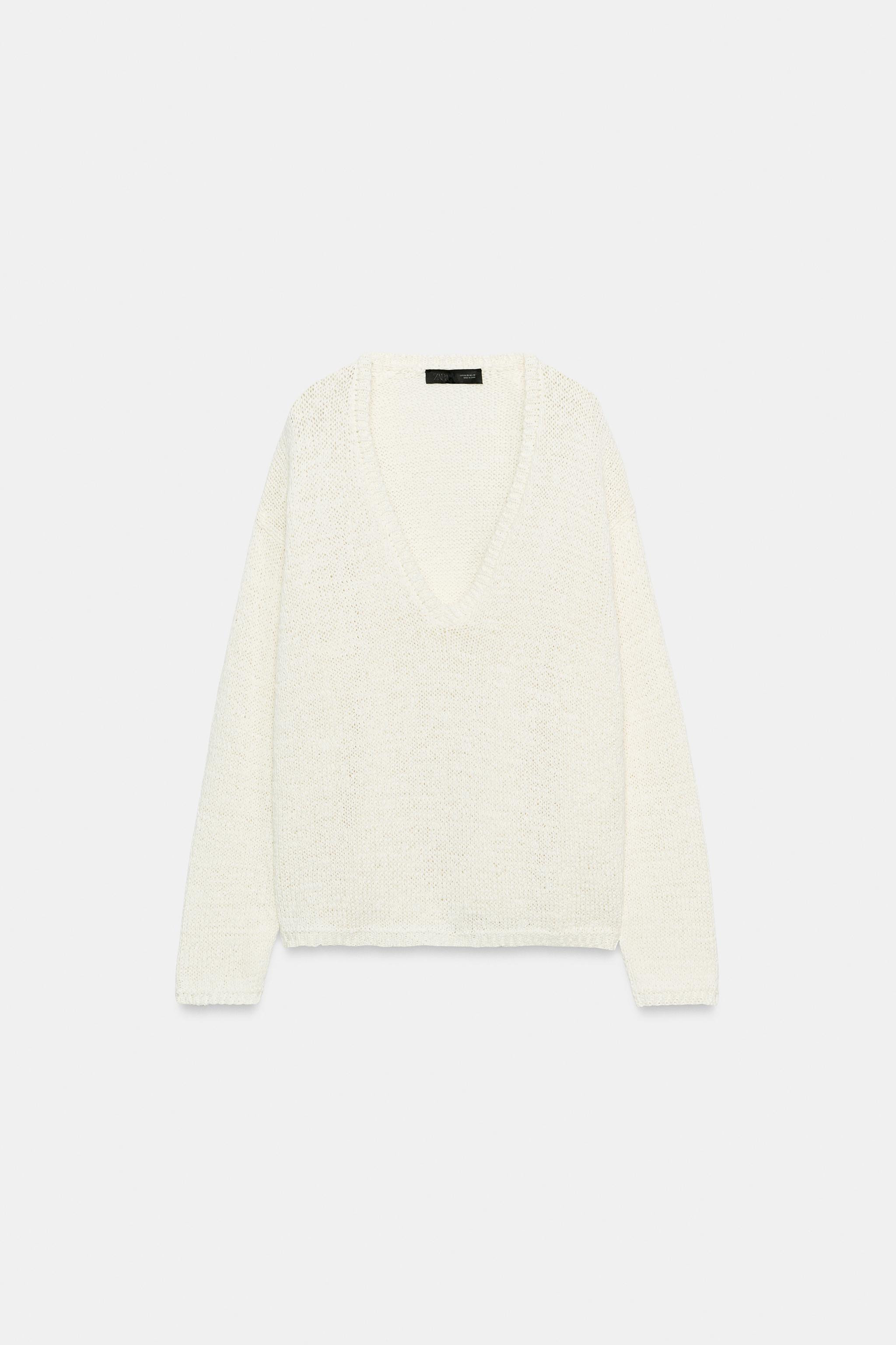 V-NECK KNIT JUMPER | Zara US