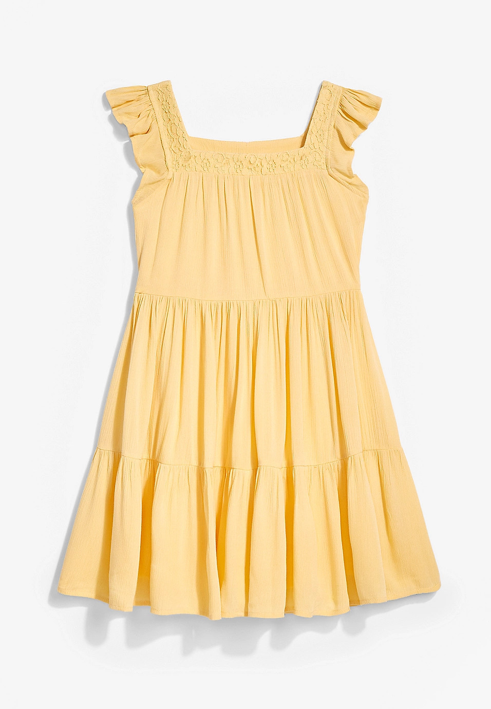 Girls Lace Trim Dress | Maurices