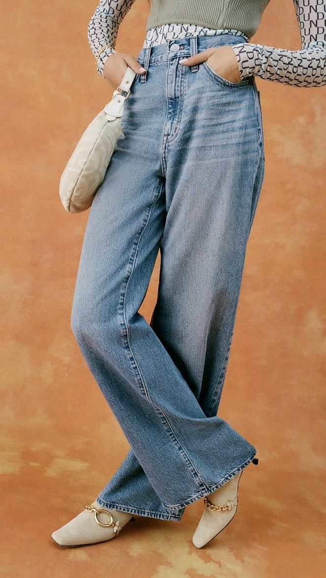 Super Wide Leg Full Length Rigid Jeans | Shopbop