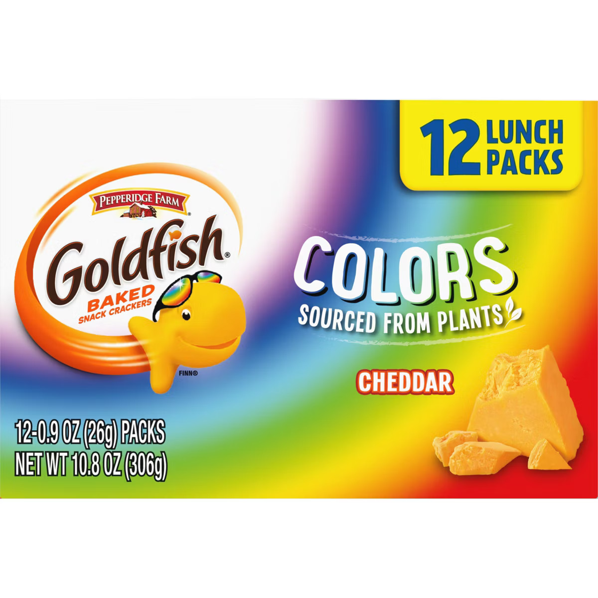 Pepperidge Farm Goldfish Colors Cheddar - 10.8oz/12ct | Target