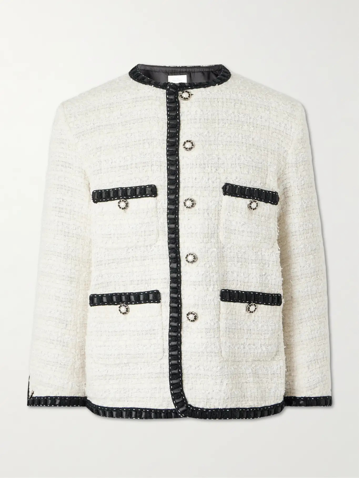 Satin-Trimmed Cotton-Blend Tweed Jacket | Mr Porter (US & CA)