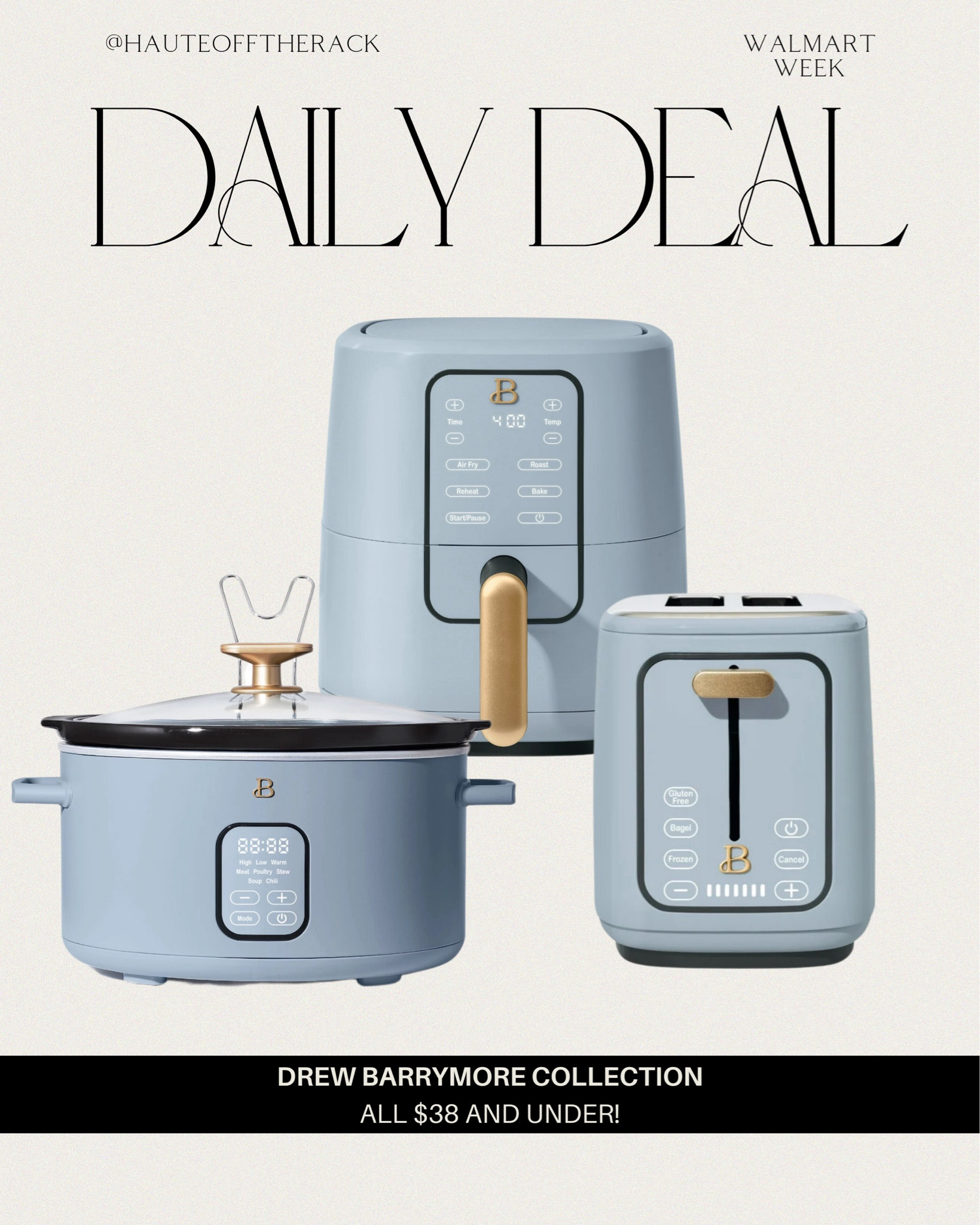 Walmart is having major deals this week including these kitchen finds from the beautiful collection by drew barrymore all under $40!

#walmart #walmartdeals #walmartweek #airfryer #toaster #cookware #kitchenfinds #homegifts #giftsforher

#LTKGiftGuide #LTKSaleAlert #LTKHome