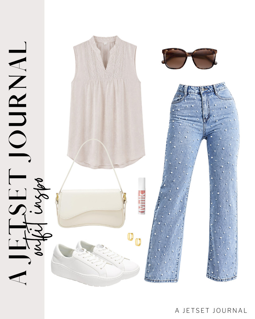 I love the details on Kedera’s high-waisted jeans, and they pair perfectly with this V-neck blouse. Step into Project Cloud sneakers, grab your sunnies, and complete the look with this stylish shoulder bag.

#LTKSeasonal #LTKSaleAlert #LTKTravel
 

 