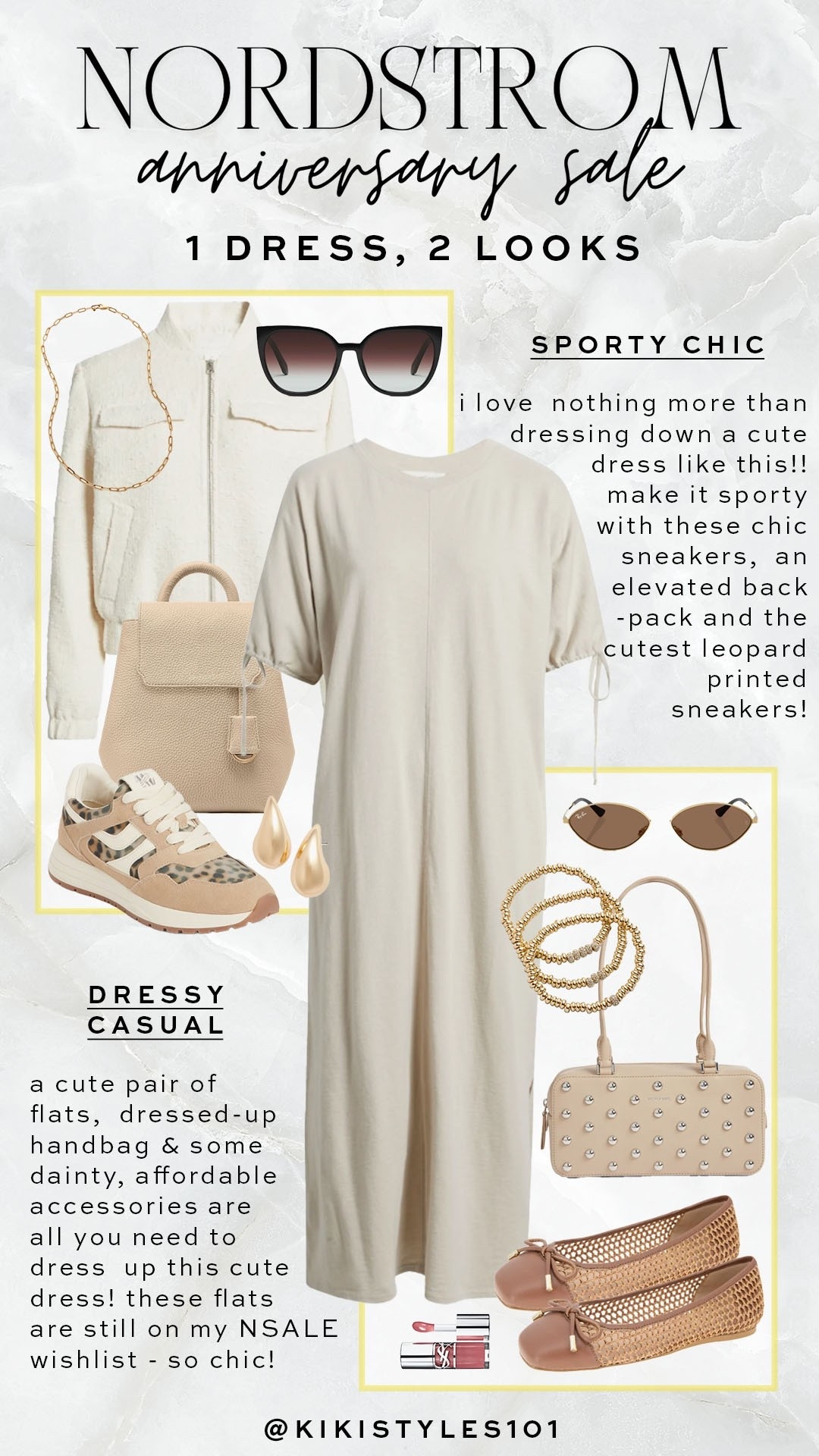 Nordstrom anniversary sale: styling my favorite purchase - this dress - 2 ways! 

#NSALE

anniversary sale. Nordstrom sale. NSALE.  NSALE dress. Neutral versatile dress. Sporty chic style. Dressy casual style. 

#LTKStyleTip #LTKSaleAlert #LTKSeasonal
