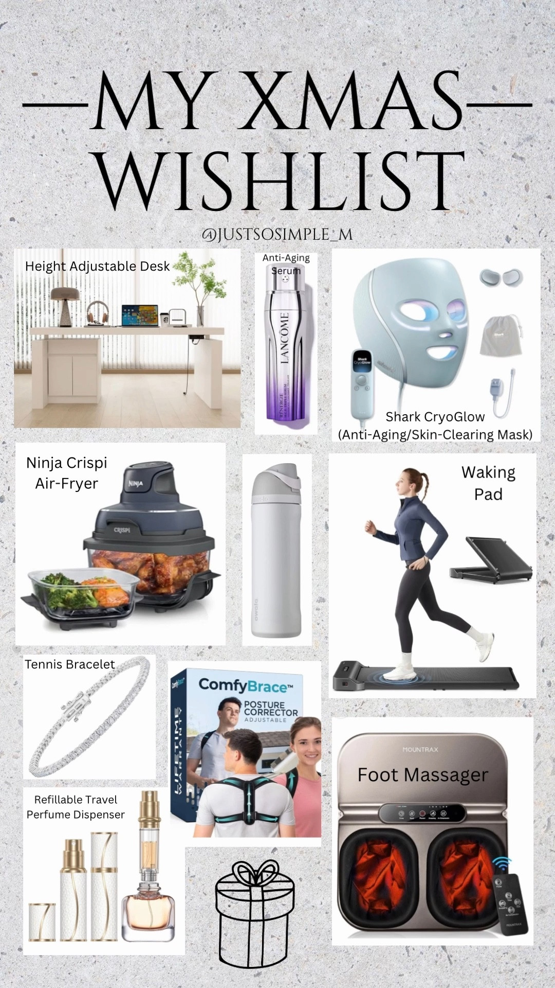 My Christmas Wishlist: 
I’m hoping the most for the walking pad☺️

Christmas gifts, gifts for her, holiday gifts, gift ideas for wife, gift ideas for spouse, useful gifts, amazon gifts, holiday shopping 



#LTKHoliday #LTKGiftGuide