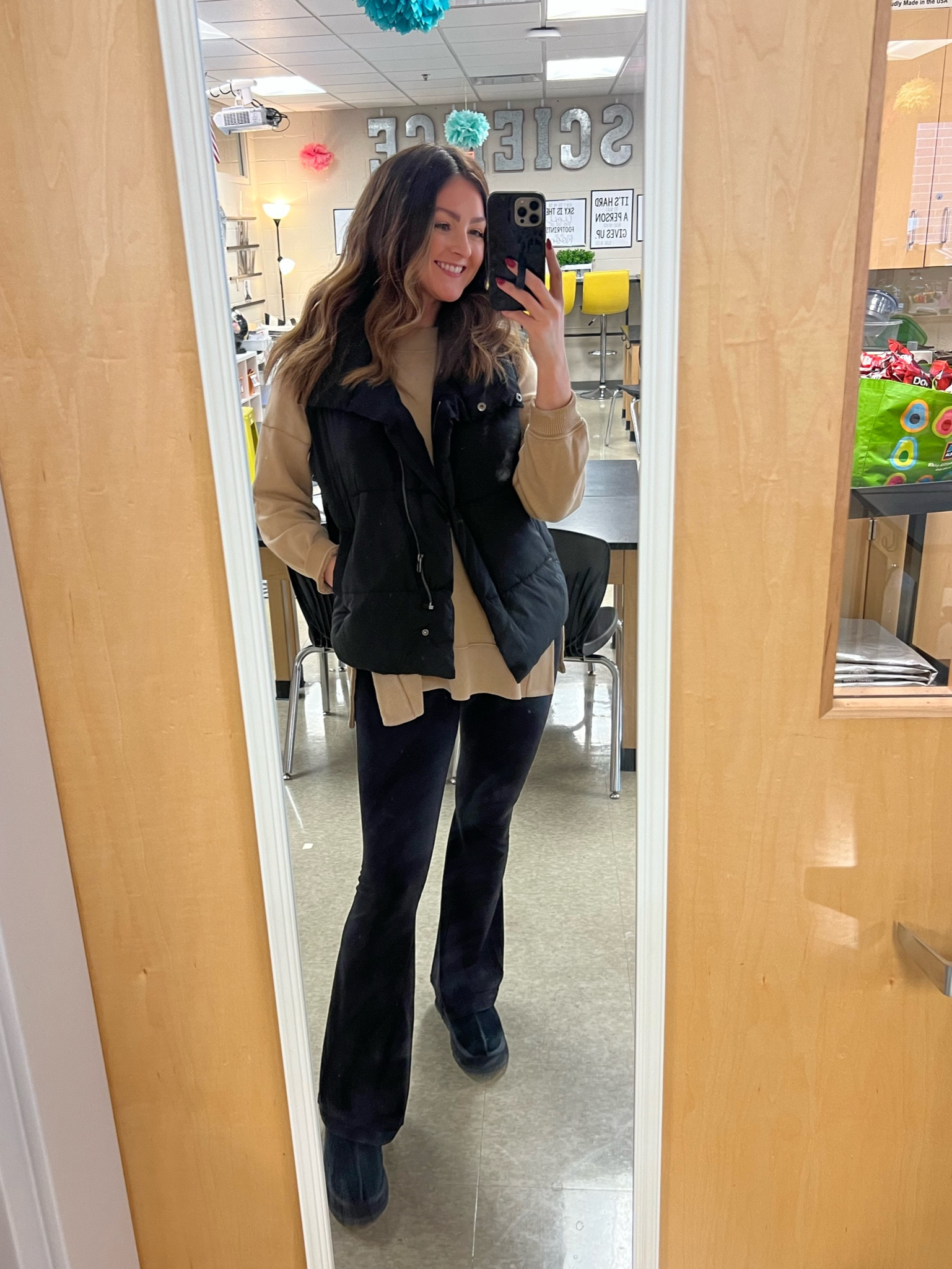 Pants: medium long
Vest: small