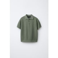 Zara - Basic Rib Knit Polo - Light Khaki - 6-7 Years (48,0 Inches) - Kids | Zara US