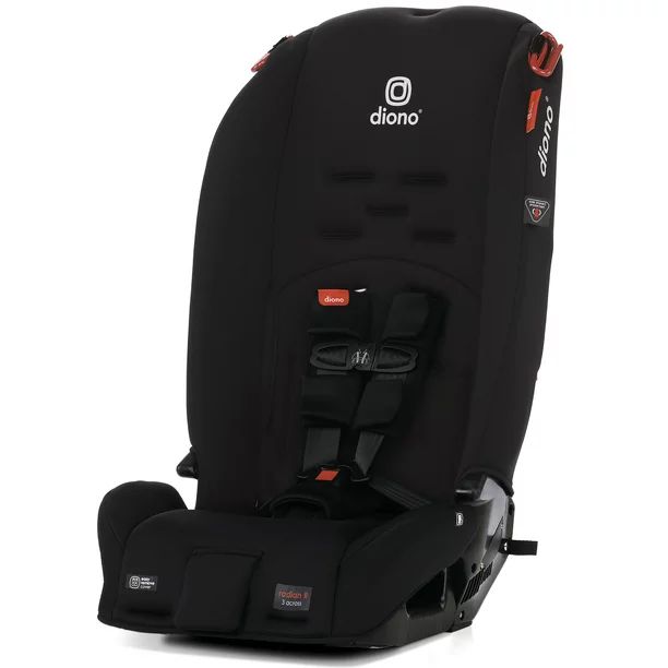 Diono Radian 3R All-in-One Convertible Car Seat, Black Jet - Walmart.com | Walmart (US)