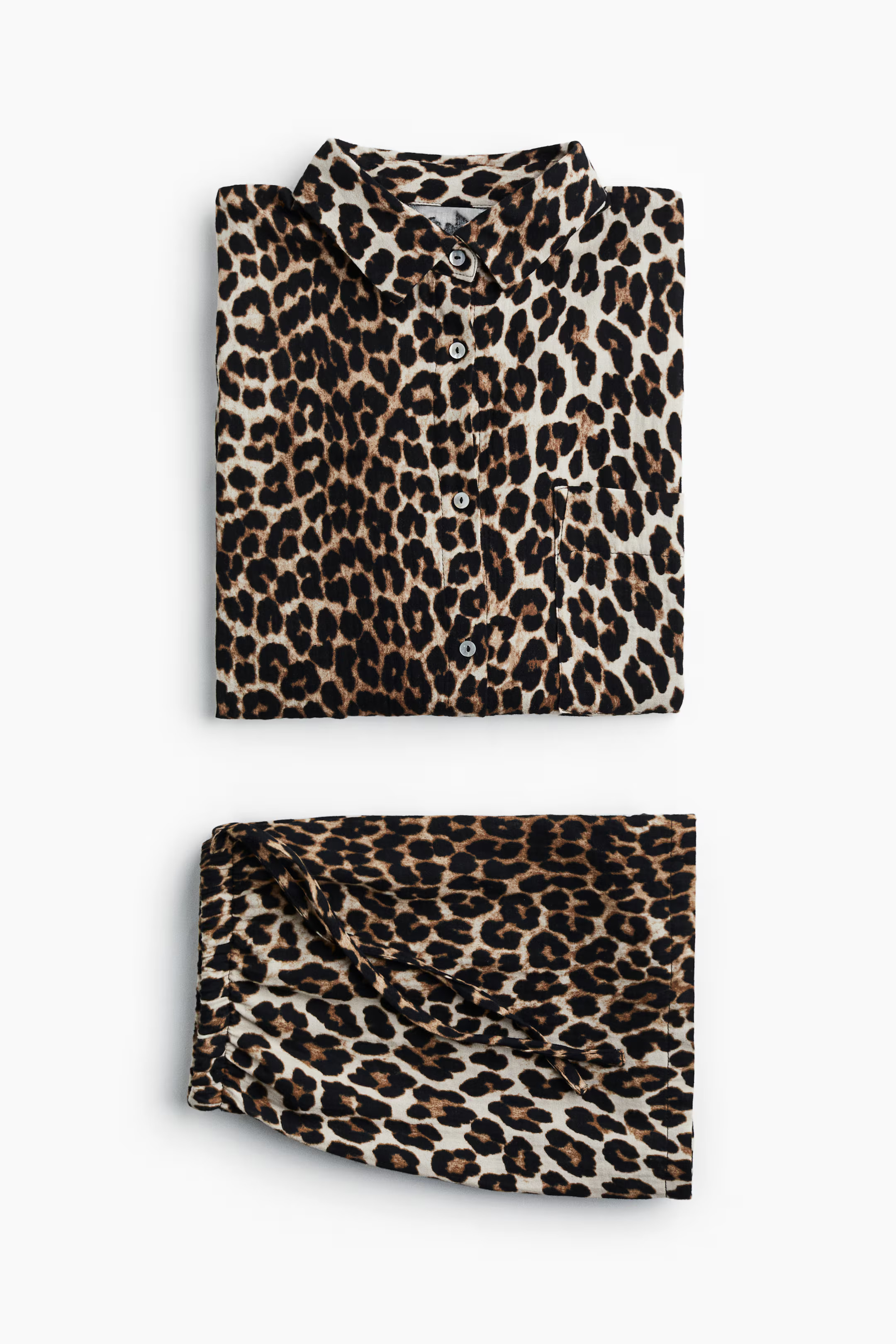 Pyjama shirt and shorts | H&M (UK, MY, IN, SG, PH, TW, HK)