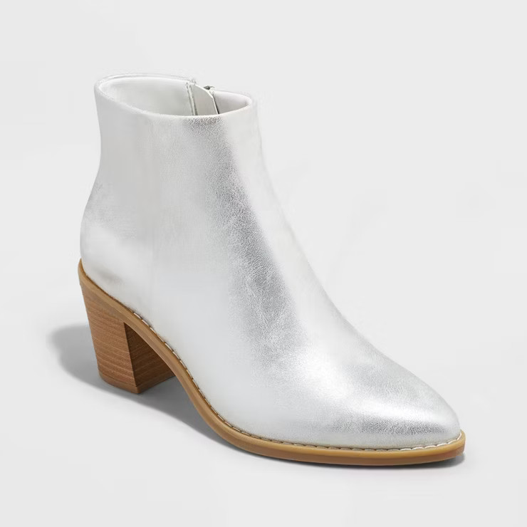 Women's Malby Low Shaft Heeled Boots - Universal Thread™ | Target