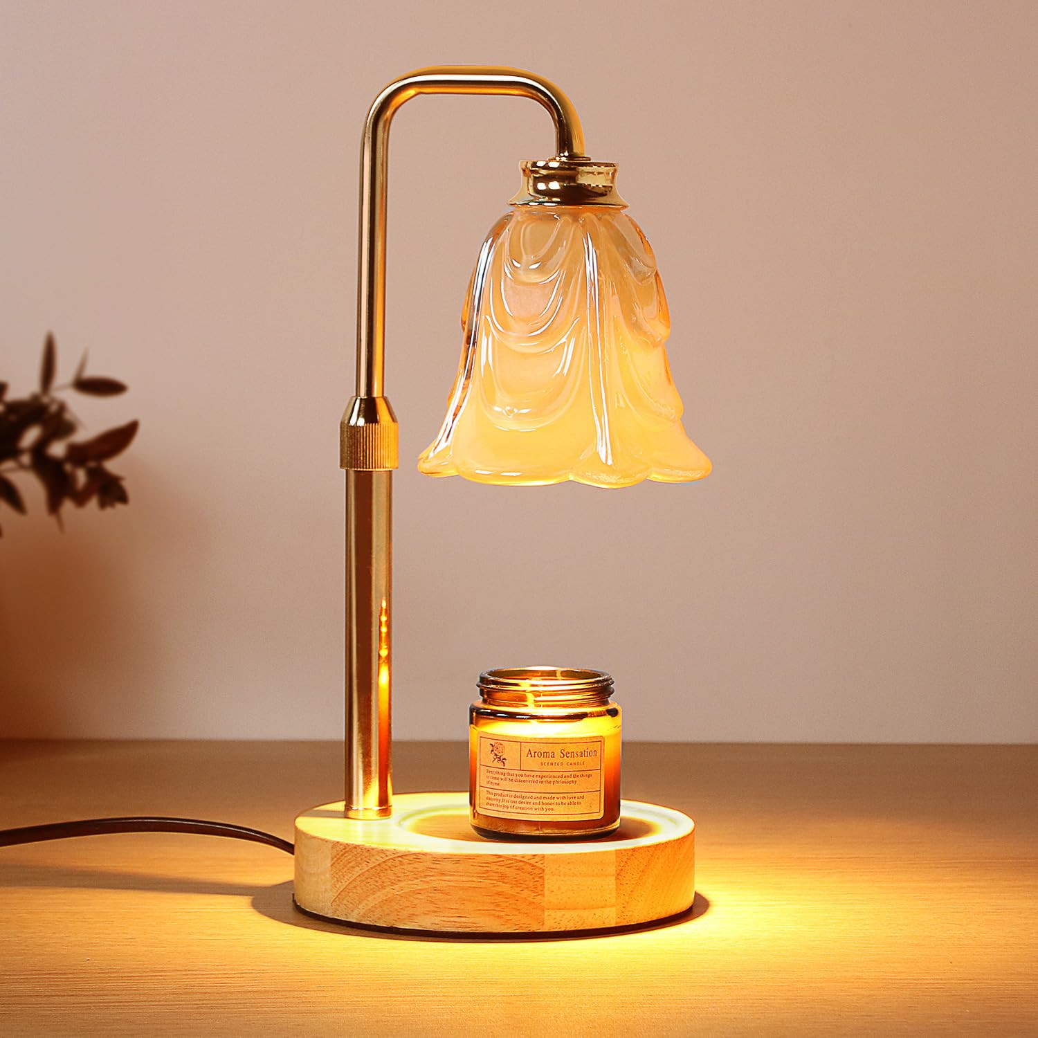 Droyek Candle Warmer Lamp with Timer Electric Candle Warmer Lamp Adjustable Height Candle Warmer ... | Amazon (US)