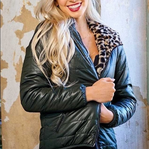 Cheetah print reversible jacket | Poshmark