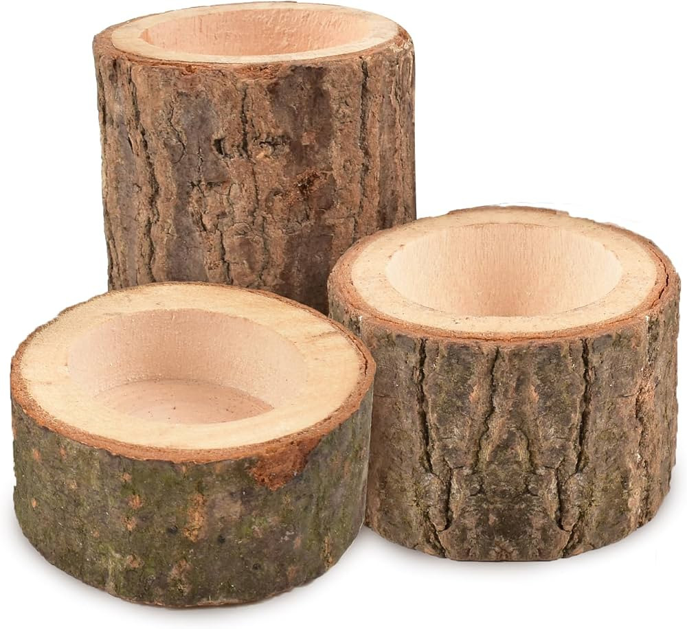 Tea Light Candle Holders, Personalized Wooden Votive Tealight Holder for Wedding Party Birthday H... | Amazon (US)