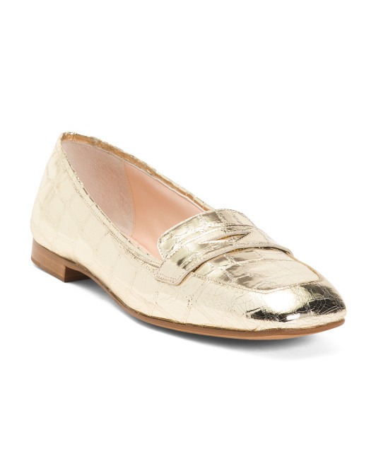 Made In Italy Patent Leather Penny Loafers | TJ Maxx