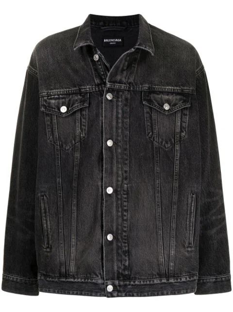 zip-up denim jacket | Farfetch (AU)