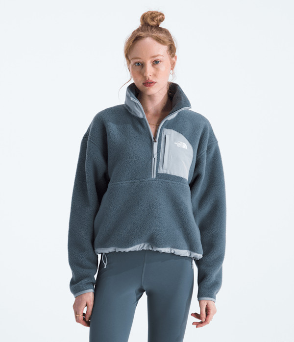 The North Face Women’s Yumiori Off Peak ½-Zip Fleece Jacket (Size: Large): Granite Grey/Frost Grey | The North Face (US)