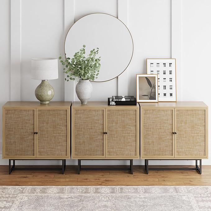 Nathan James Accent Storage Boho Modern Free Standing Buffet Sideboard Cabinet for Hallway, Entry... | Amazon (US)