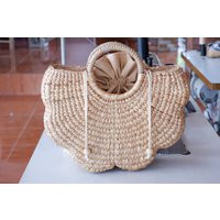 Handmade Water Hyacinth Straw Tote Large Beach Bag | Etsy (US)