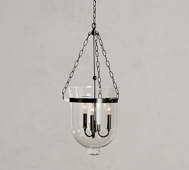Hundi Metal &amp; Glass Pendant | Pottery Barn (US)