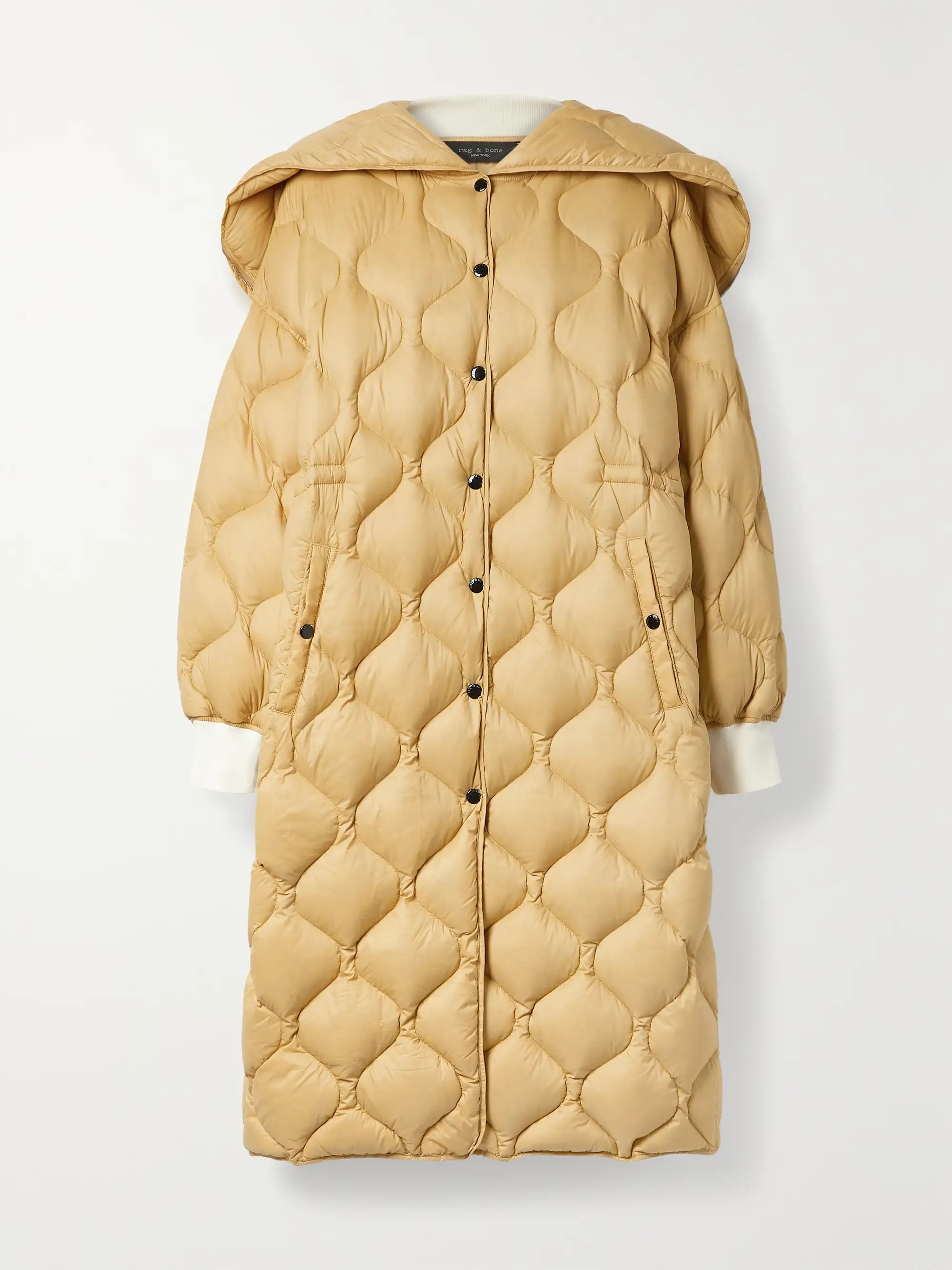 RAG & BONE Rudy oversized quilted recycled shell hooded jacket | NET-A-PORTER | NET-A-PORTER (US)