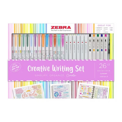 Zebra 26ct Creative Writing Set Artist Markers Gifting | Target