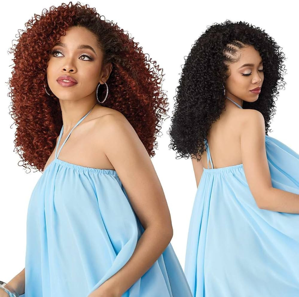 Outre Quick Weave Synthetic Half Wig - FlowAir - Flow 1 (DARK BROWN 2) | Amazon (US)