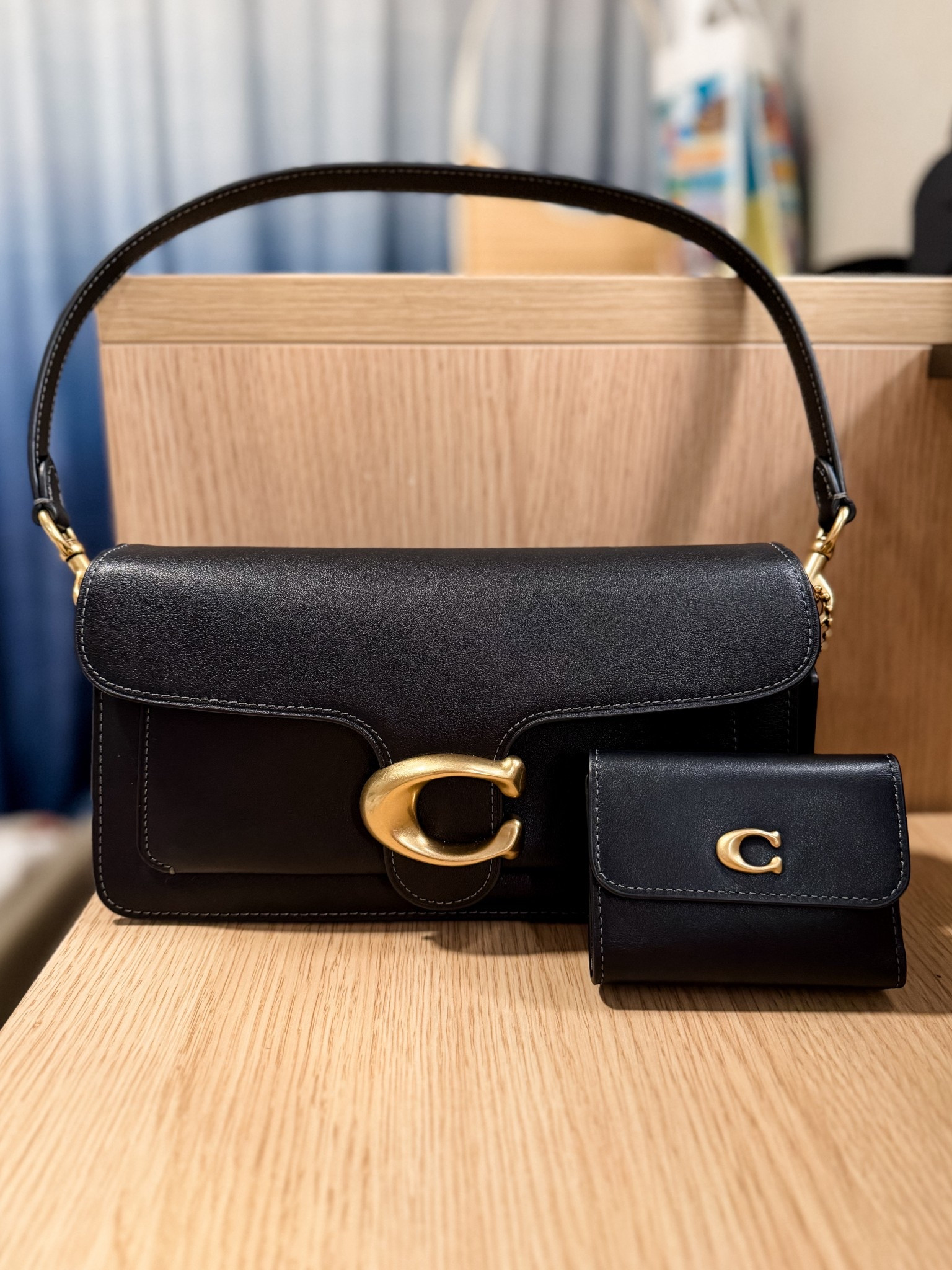 Coach soft leather tabby bag and wallet