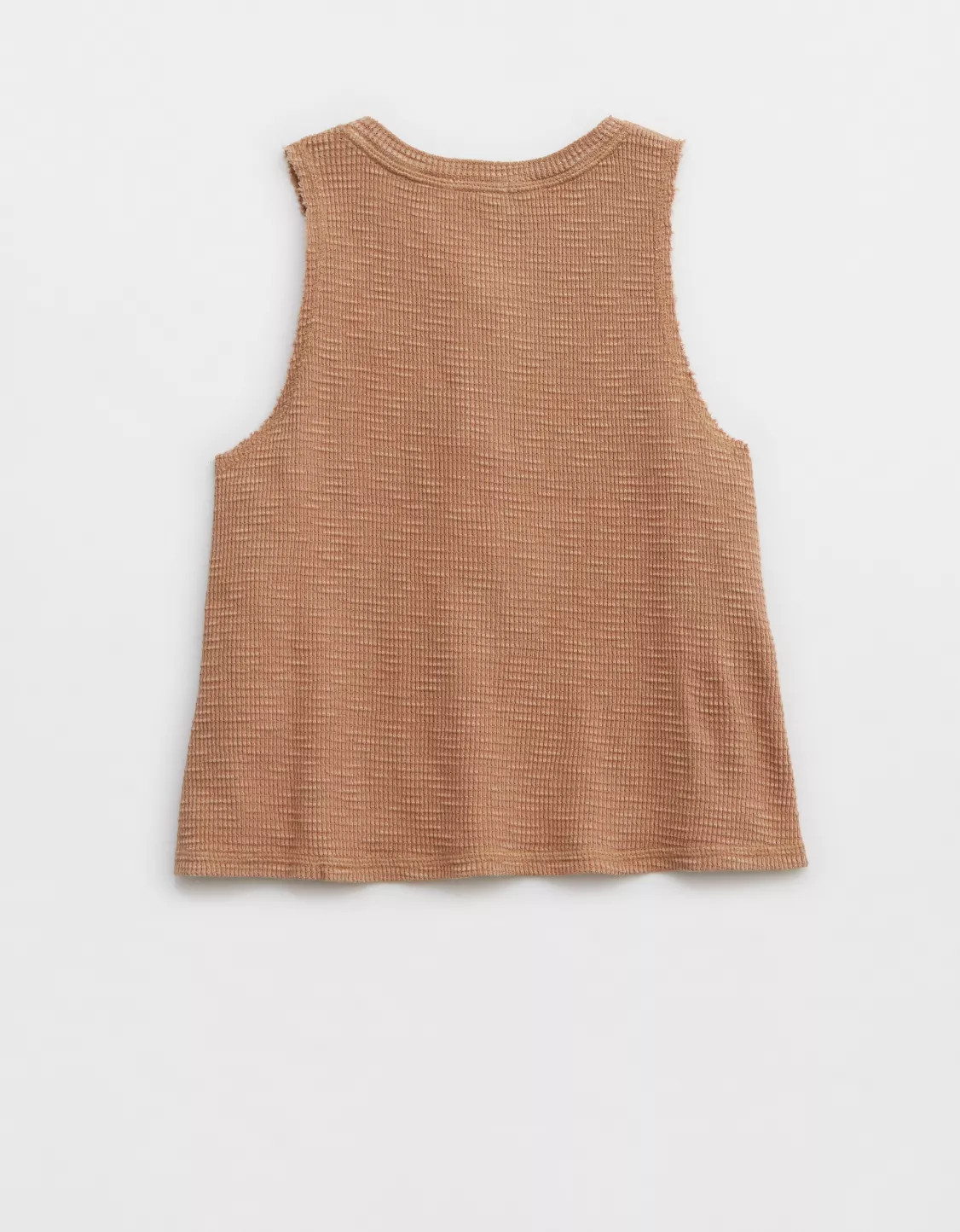 Aerie Sunspun Waffle Cropped Tank Top | Aerie