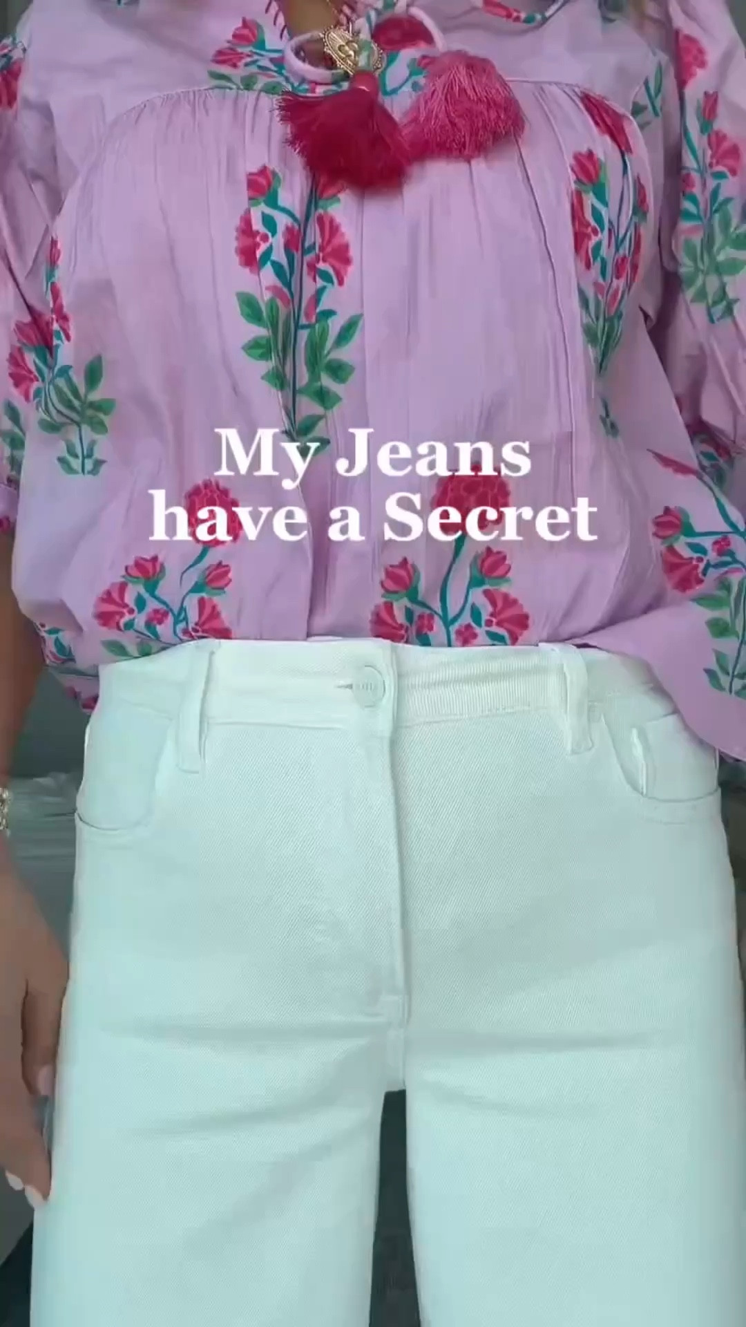 My jeans have a secret! Do you want to know what it is? It’s that there is a panel inside to help with tummy control! I’m wearing a size 30 in the jeans and a medium in the pink top!

#LTKSeasonal #LTKOver40 #LTKMidsize